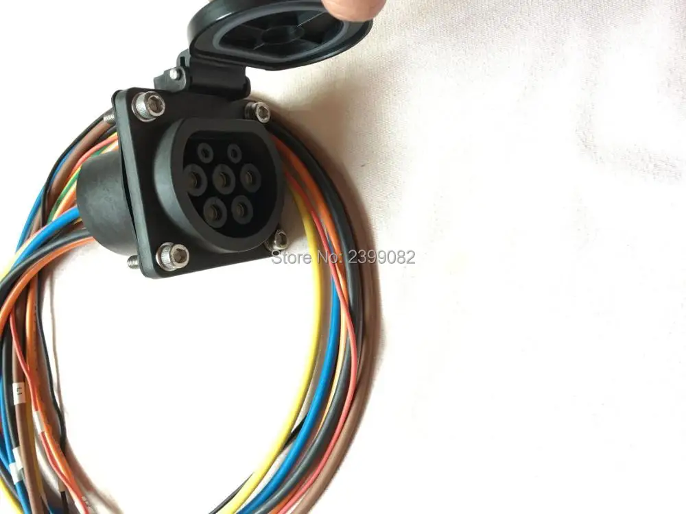 ZWET IEC 62196 Тип 2/3 фазы зарядки розетка европейского стандарта-для зарядки электромобиля Тип 2 разъема для 32A