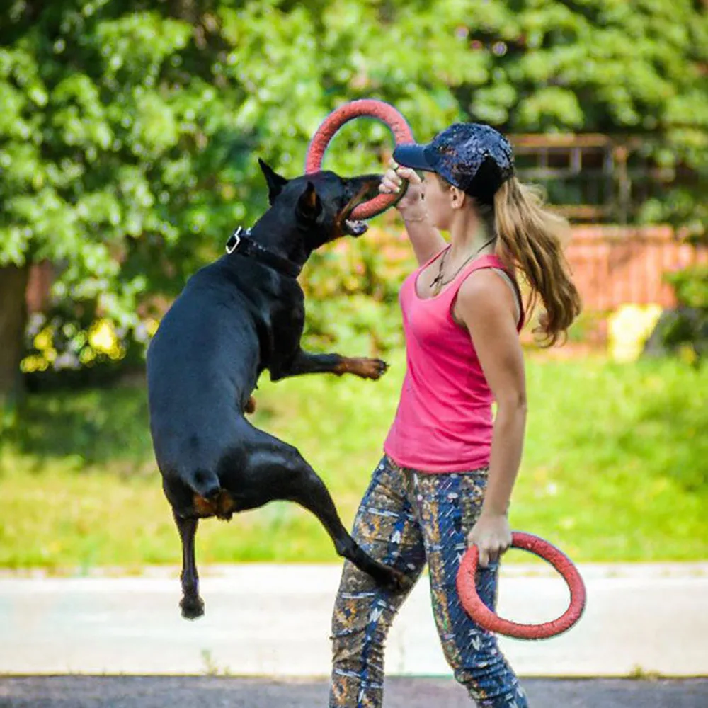 Новая собака летающие диски Pet кольцо форма eva жевательная игрушка кусающая зубочистка плавающая жевательная игрушка Щенок забавное игровое обучение поставки