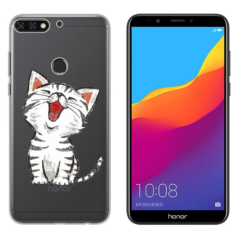 Для Huawei Y7 Prime 2018 5 99 дюйма Чехол Мягкий Силиконовый ТПУ защитный чехол на заднюю