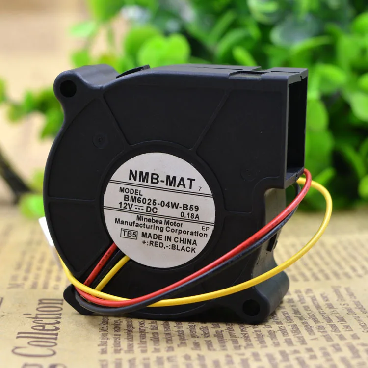 

New FOR NMB 6025 DC12V 0.24A 0.18a BM6025-04W-B59 Projector Turbofan