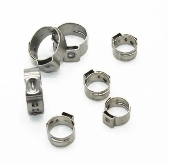 

Free shipping High Quality 10 PCS Stainless Steel 304 Single Ear Hose Clamps Assortment Kit Single
