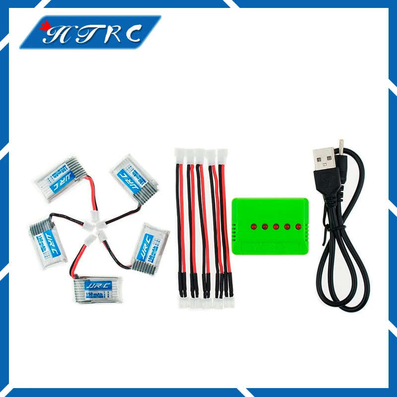 5 шт. 3 7 В 150 мА · ч li-po Batterie et x5 USB chargeur pour Eachine E010 Furibee F36 JJRC H36 RC Quadcopter Pices De rechanger |