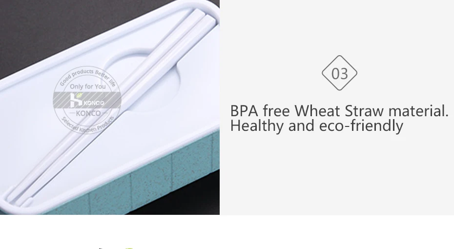 Konco японская микроволновая печь Bento Box Пшеничная солома детский Ланч-бокс герметичный Bento Ланч-бокс для детей школьный контейнер для еды