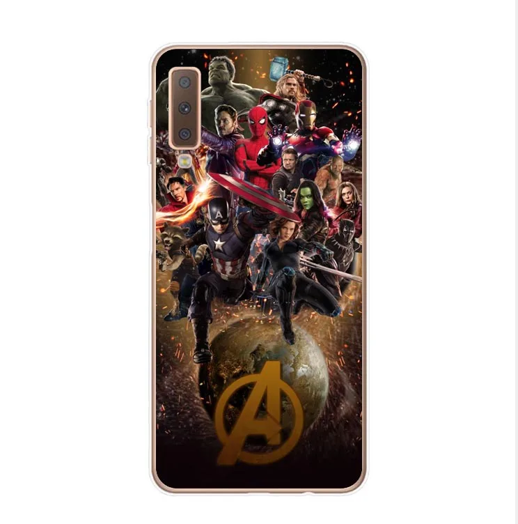 TPU Супергерои Marvel Мстители: Endgame силиконовые чехлы для телефонов для samsung Galaxy A7 A750 A10 A30 A50 M10 M20 A6 A8 - Цвет: TPU