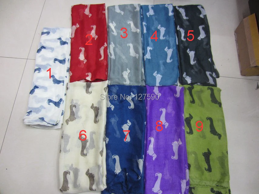 Новинка 2015 весенний милый шарф с узором таксы шали женские шарфы для собак хиджаб
