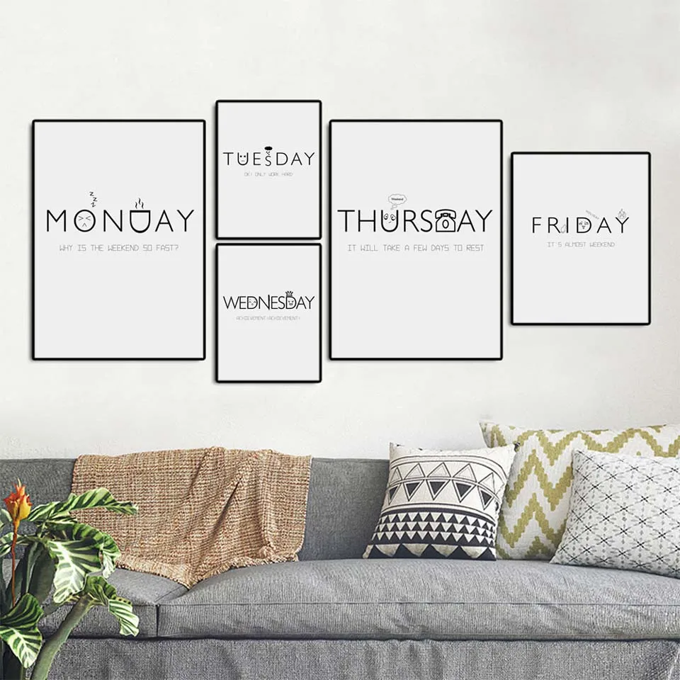 Украшение для дома настенные художественные парусиновые плакаты скандинавский