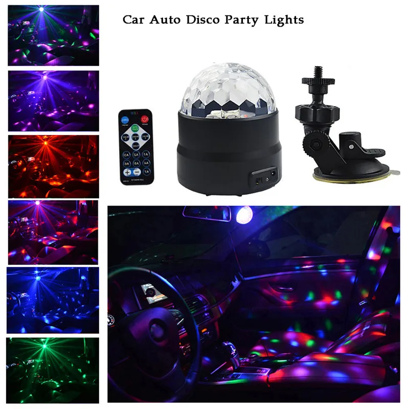 Kongyide автомобильный светильник 1 шт. 3 Вт Авто диско вечерние s Строб Led Dj шар