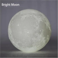 the moon light by 3d printing with touch sensing switch night lamp with 820cm diameter pla materialfreeshipping