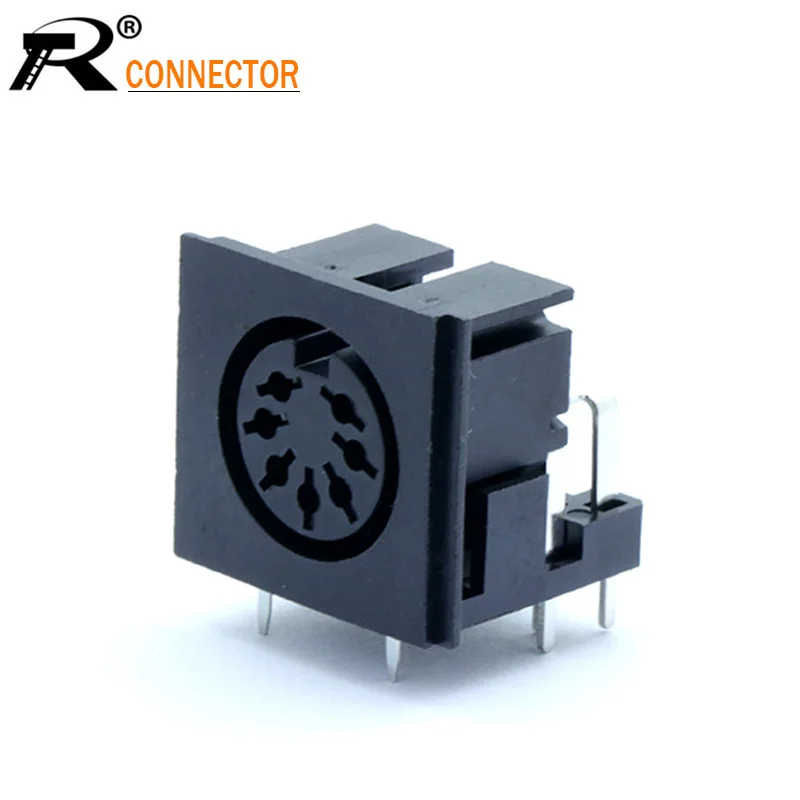 1 шт. S Терминалы Микро разъем питания 7PIN DIN видео PCB панель крепление женский