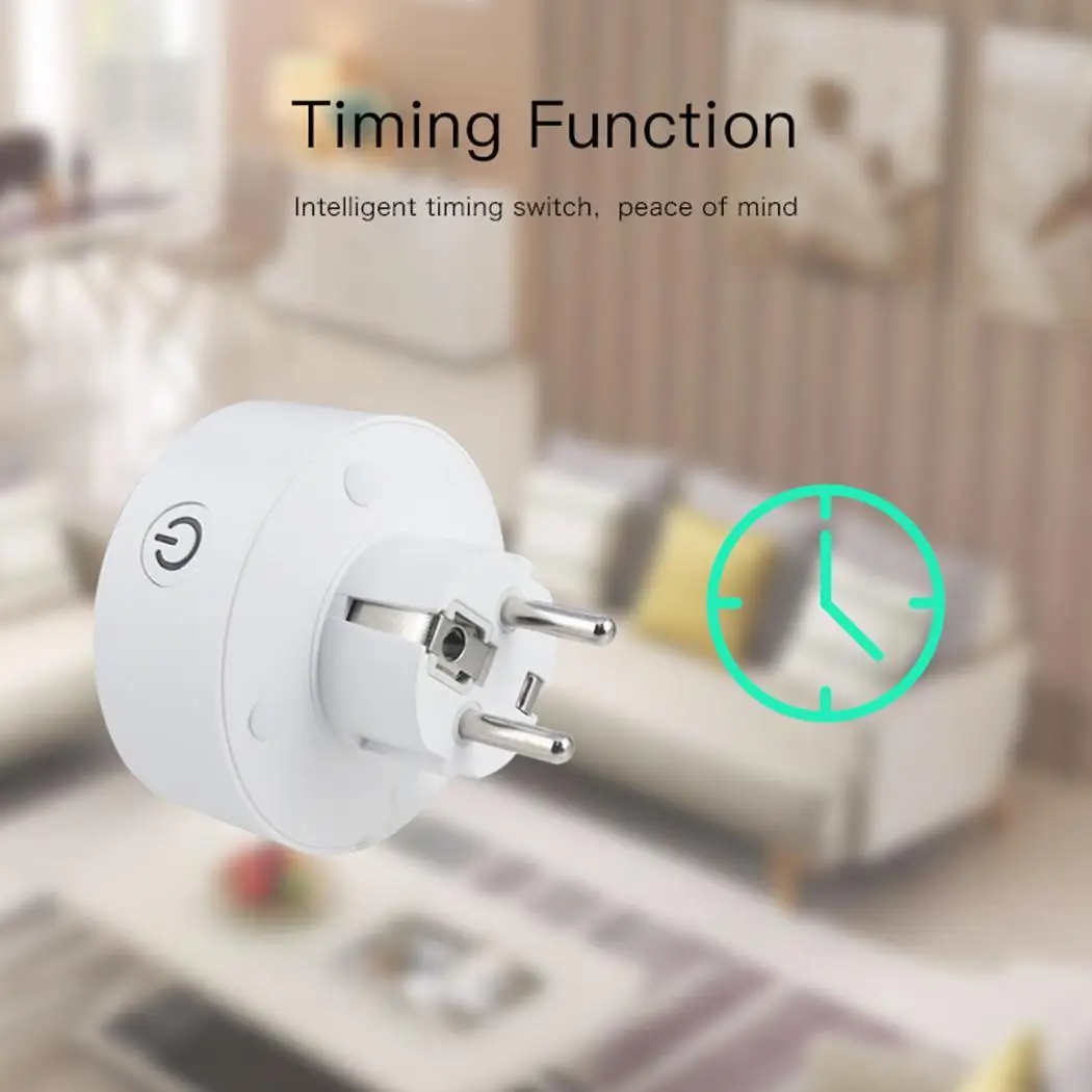 Мини Wifi Smart Socket EU power 10A APP поддерживает обмен устройствами. Умный пульт
