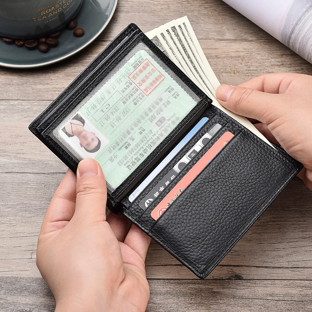 Новое поступление мужской модный карман для монет Кошельки ID держатель карты кошелек клатч сумка для монет на молнии подарок xв1