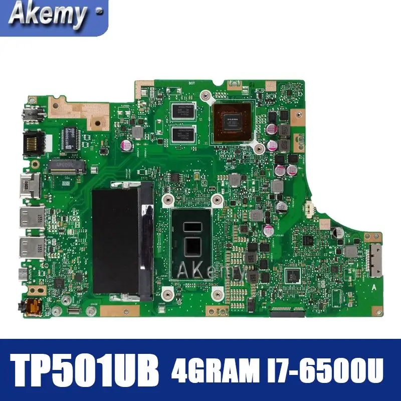 

Материнская плата для ноутбука Amazoon TP501UB для For Asus TP501UB TP501UQ TP501U TP501 тест оригинальная материнская плата 4GRAM I7-6500U GT940M