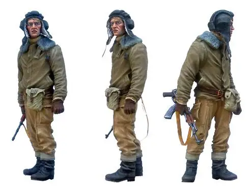 1/35 смоляная фигурка современного русского танкиста 1 шт. модельные наборы