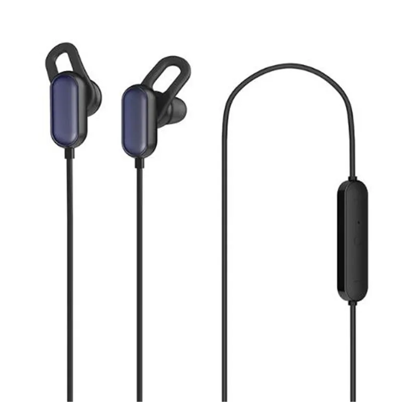 Xiaomi mi Спортивные Bluetooth наушники для спортивной камеры Xiao mi Беспроводной Bluetooth 4,1 музыка спортивные наушники вкладыши IPX4 Водонепроницаемый наушники - Цвет: Черный