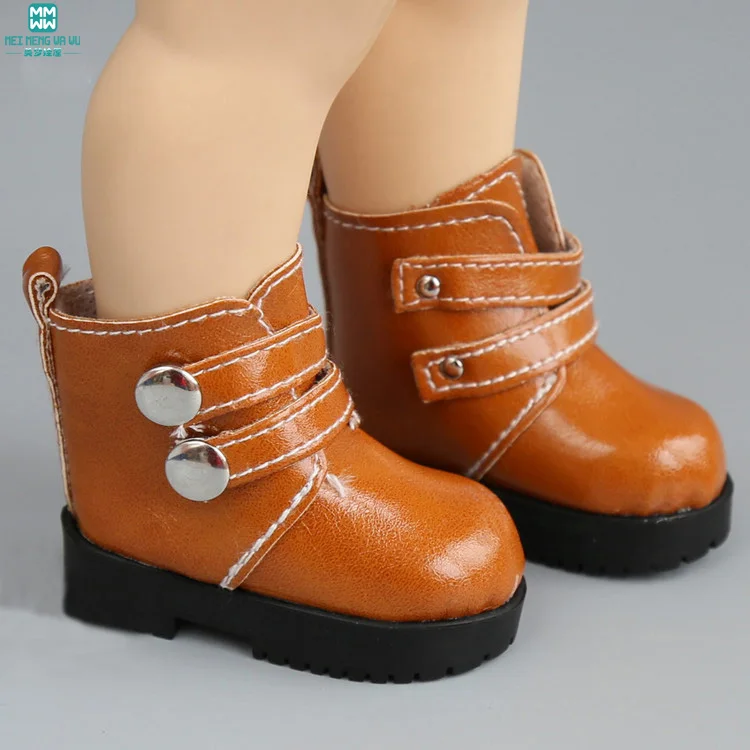 Мини 7,2 см коричневые ботинки обувь для кукол 1/4 BJD кукла и 16 дюймов кукла Шэрон аксессуары