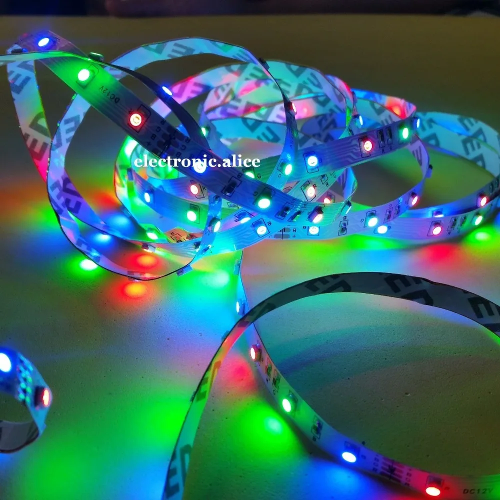 5 м 3528 RGB 300 Led SMD гибкая световая полоса лампа + 44 ключа ИК 12 В 2A источник питания|rgb