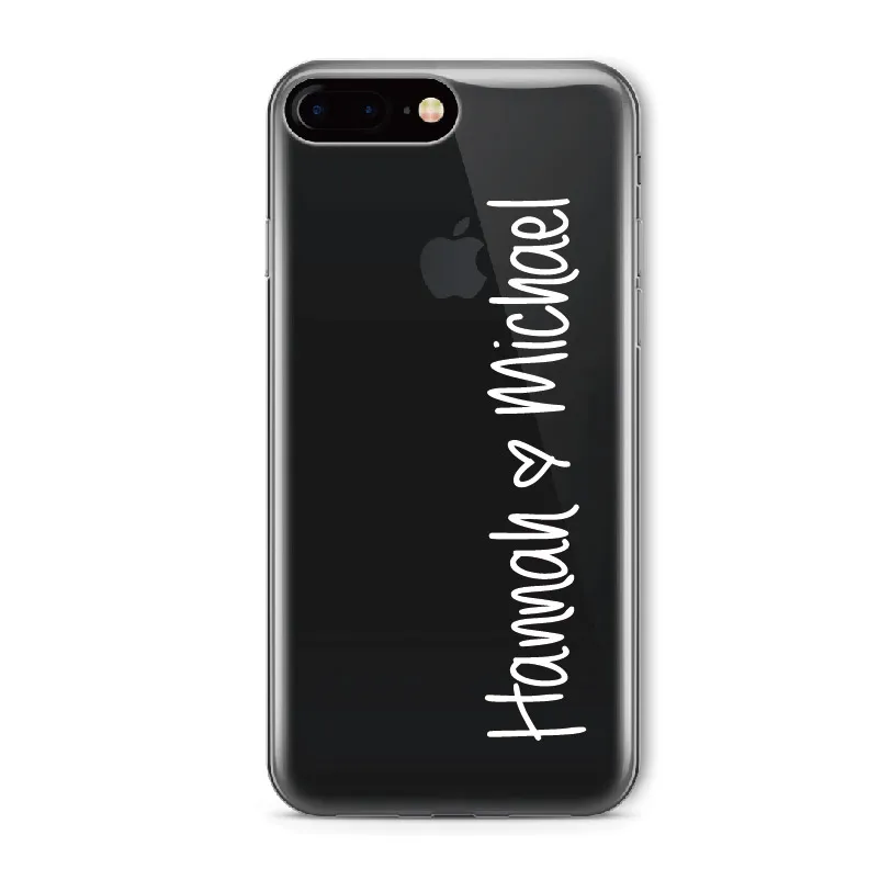 8-White Text Для iPhone 6 6S XS Max 7 7Plus 8 8Plus 5X11 Pro Max XR персонализированное имя Любовь Корона Единорог Мягкий Прозрачный чехол для телефона - Цвет: 8-White Text