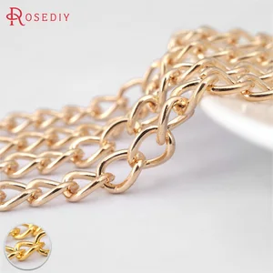 (29429-G)2 метра, 8x5 мм, цвет шампанского, золото, Железная удлиненная цепочка, соединительные цепочки, цепочки для ожерелья, фурнитура для самостоятельного изготовления ювелирных изделий, аксессуары