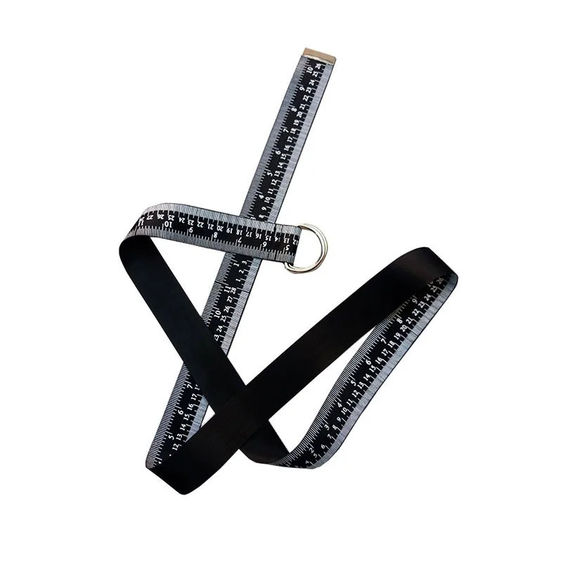 New double-loop buckle canvas Digital ruler printing simple measure gauge belt boys and girls general decoration | Дом и сад