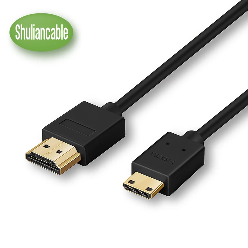 Shuliancable Mini HDMI кабель 1080p 3D 1 м 5 2 3 высокоскоростной адаптер для камеры монитора