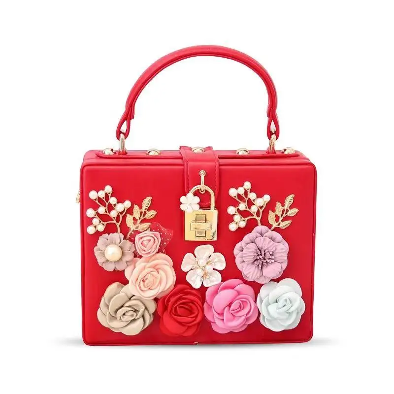 

New Korean version of the fairy bride married Diamond Evening bag LuxuryBallot lock Wild explosion shoulder bag messenger bags