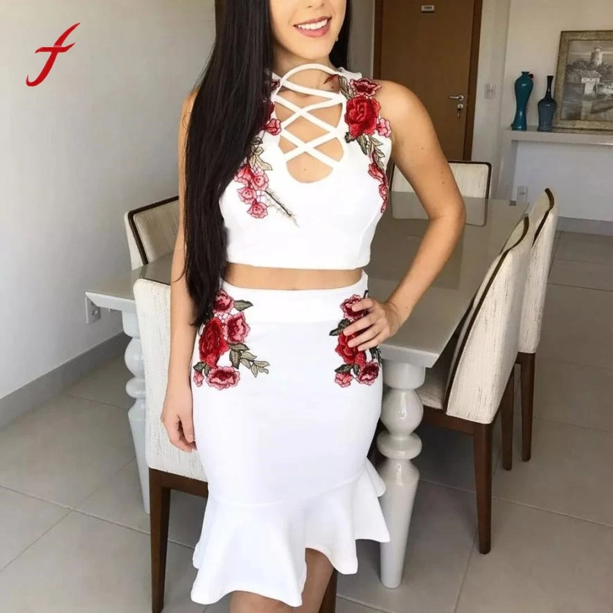 Женское платье без рукавов с вышитыми розами цветочным принтом лето 2019|dress summer|woman