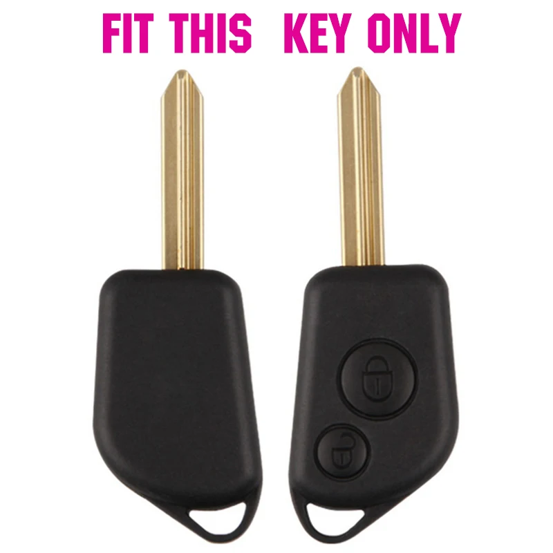 Чехол для Peugeot 106 205 206 306 405 406 Citroen Berlingo Xsara Picasso Saxo|2 button|silicone key fob coverfob cover |