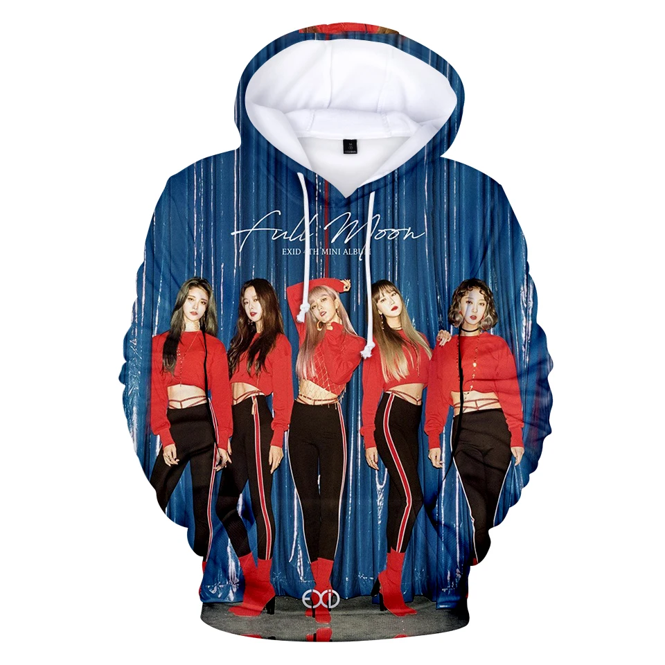 EXID Print 3D Hoodies Men Women Sweatshirts Harajuku Hoodie Women's band 2019 New Hip POP Sweatshirt XXS-4XL | Мужская одежда