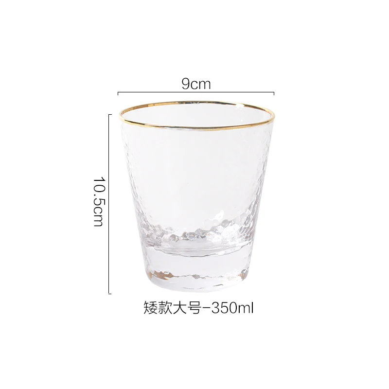 Short Section -350ml 2 шт./лот, японский стиль, молоток, узор, Пномпень, бокал для вина, стакан для питья, es чашка, чай, пивная чашка - Цвет: Short Section -350ml