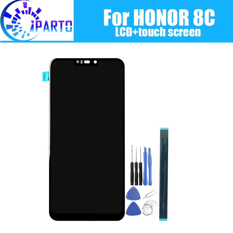 ЖК дисплей и тачскрин для Honor 8C 6 26 дюйма 100% оригинал протестированный дигитайзер
