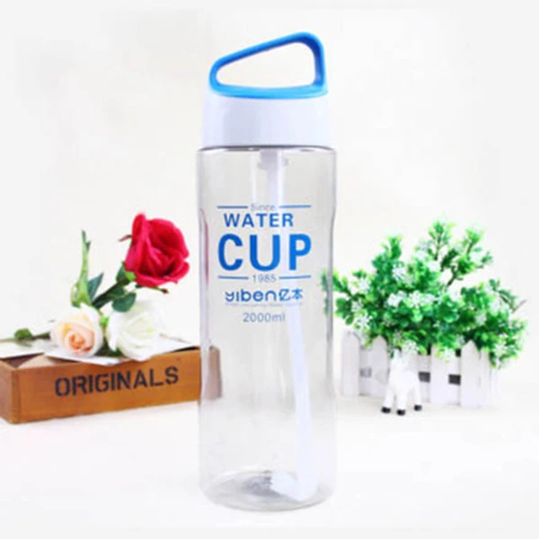 CUP 2000ml Bule2 XYKIY, 1000 мл, 1500 мл, 2000 мл, Спортивная бутылка для воды, высокое качество, для путешествий, пеших прогулок, портативные бутылки для кемпинга, бутылка для воды, мужская мода - Цвет: CUP 2000ml Bule2