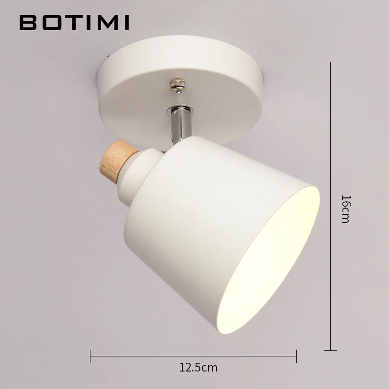 BOTIMI современный деревянный светодиодный потолочный светильник s белый металлический светильник для коридора кухонные деревянные лампы небольшой поверхностный монтируемый светильник