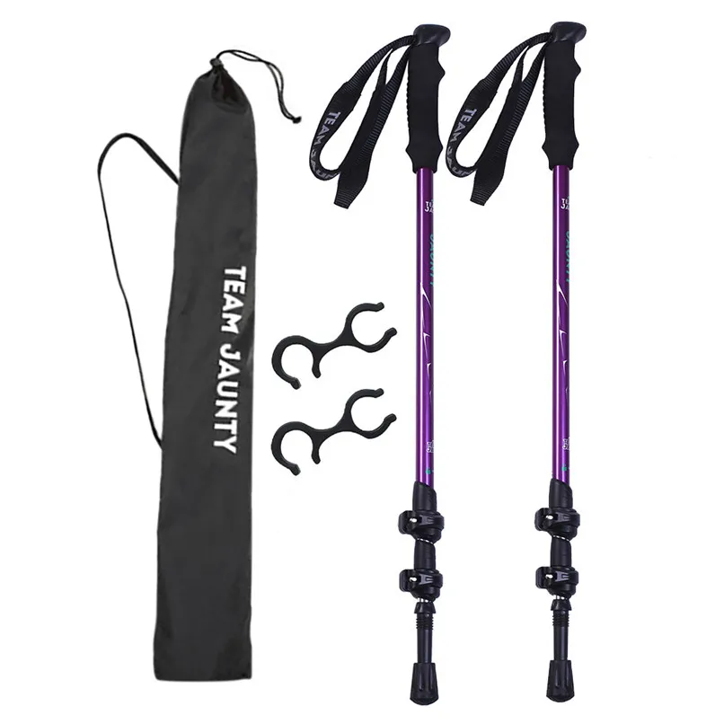 2 шт. трость прочная Регулируемая Треккинговая антиударная для альпинизма