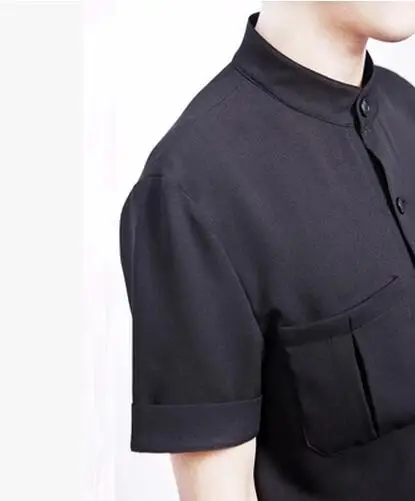 2017 новая мужская одежда рабочая комбинезон на заказ тонкий черный льняной карман