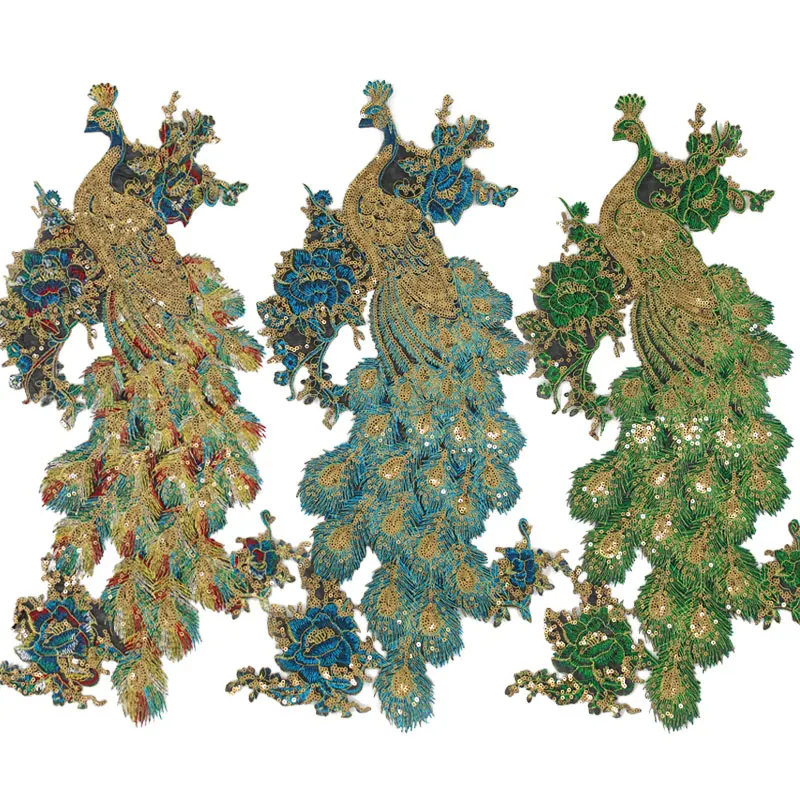 Нашивки с вышивкой peacook для одежды, декоративные дизайнерские нашивки с утюгом для джинсов, нашивки для одежды