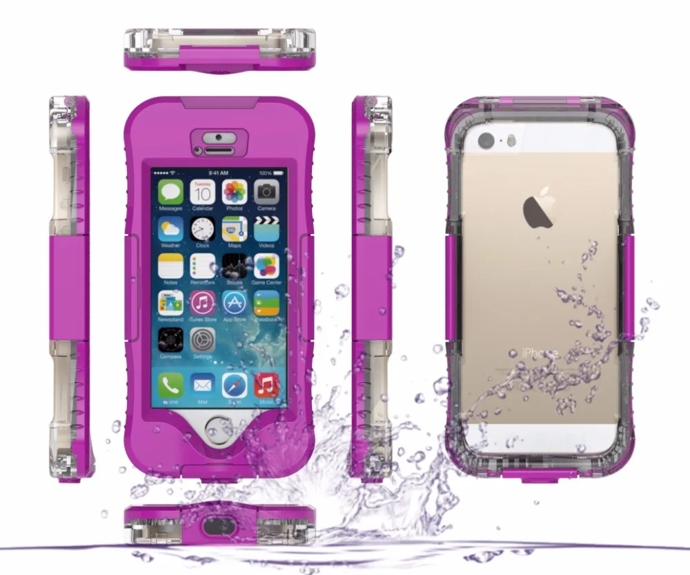 Водонепроницаемый чехол для iPhone с полным покрытием 360 градусов подводной съемки
