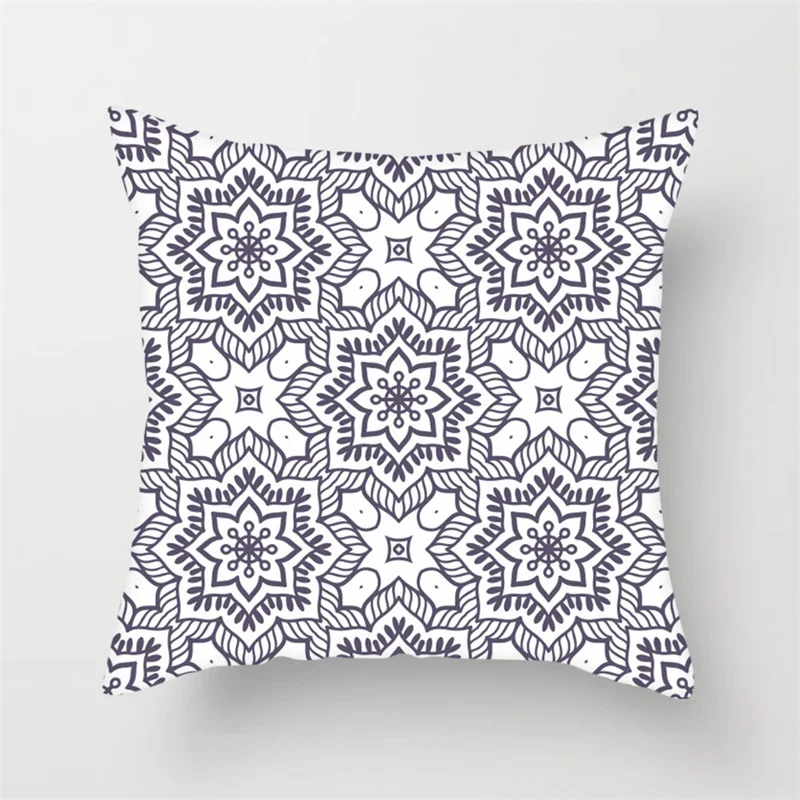 

Fuwatacchi Nordic Cushion Cover Geometric Floral Painting Throw Pillow Cover for Home Sofa Chair Decorative Pillows 45*45cm