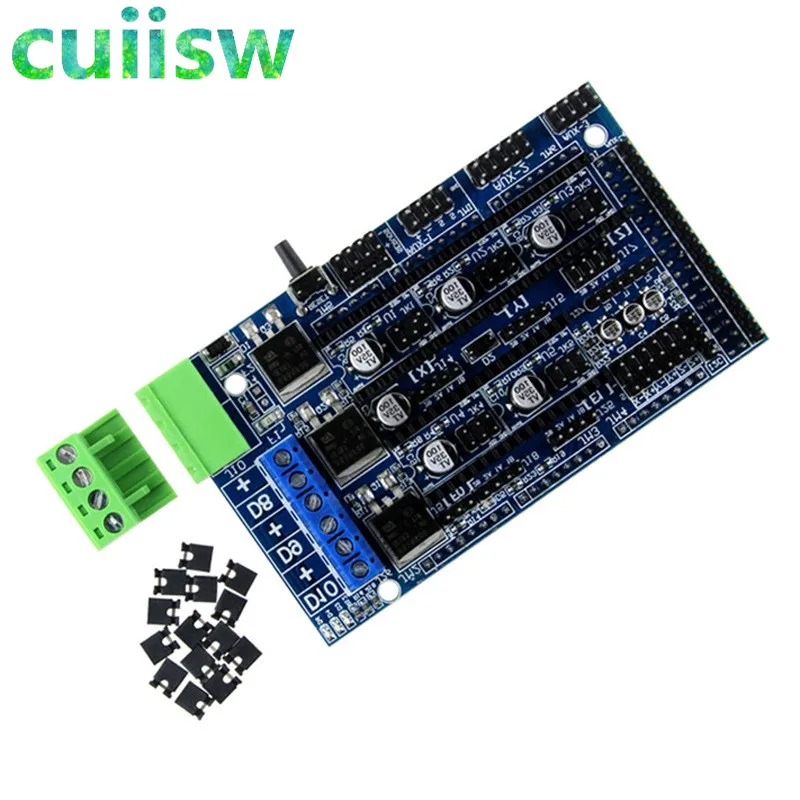 RAMPS 1.5 Ramps 1,6 расширительный контроль части 3d принтера Ramps 1,4 1,5 панель управления с радиатором обновленная для arduino 3d плата принтера - Цвет: RAMPS 1.5