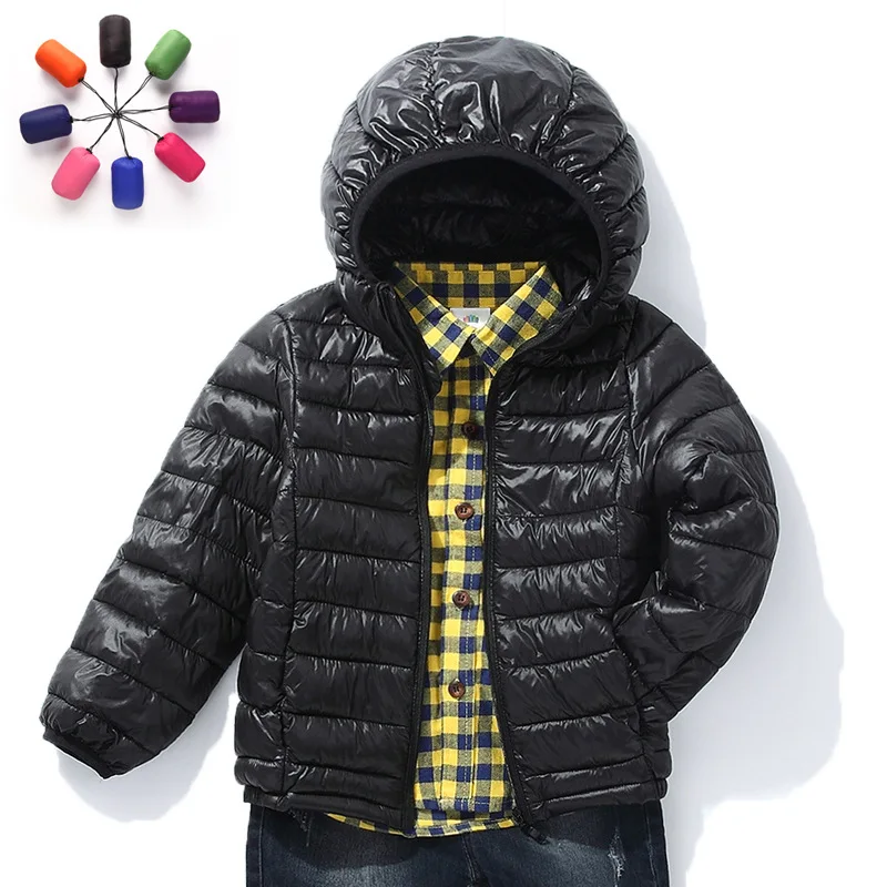 Children Winter Cotton Padded Jackets 2018 Kids Hooded Parkas Warm Coats For Boys &amp Girls 3-12 Years 10 Color With Clothes Bag | Детская