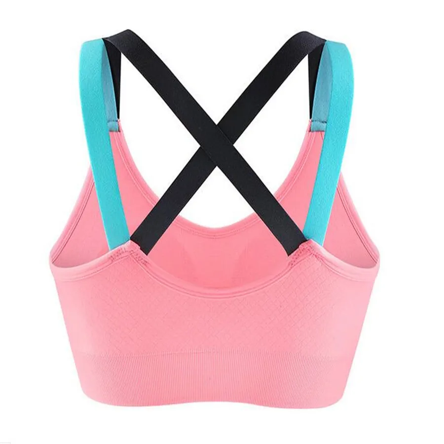 Бесшовный Бюстгальтер Без Оправы для занятий йогой спортивный бюстгальтер