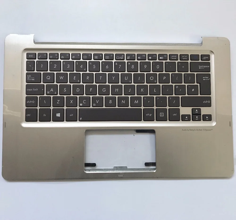 Новая Оригинальная английская клавиатура для Asus TX300CA легкая Золотая подставка