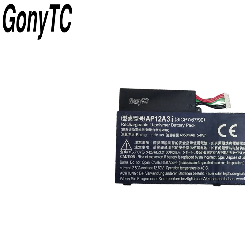 GONYTC AP12A3I оригинальный ноутбук Батарея для ACER Aspire Nautilus сроки ультра M3 M5 581 481 AP12A4i