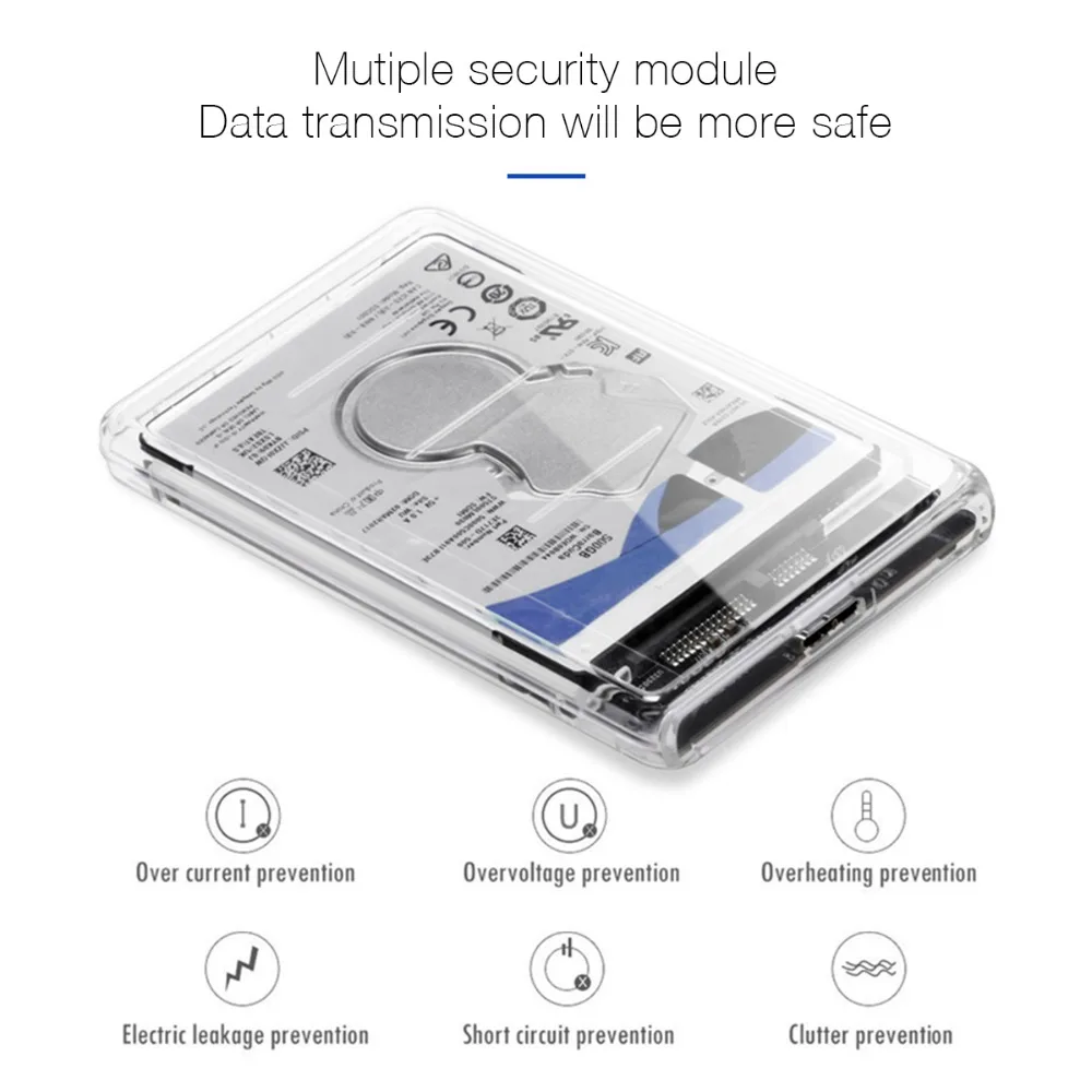 Moweek прозрачный 2 5 дюймов HDD Sata случае к USB адаптер с кабелем hdd box usb 3 0 High Скорость