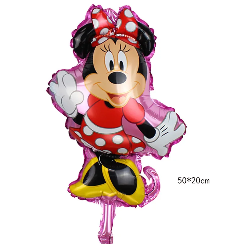 Minnie Фольгированный шар Микки Минни Маус Детский День Рождения украшения для детских игрушек подарок голова Микки - Цвет: Minnie