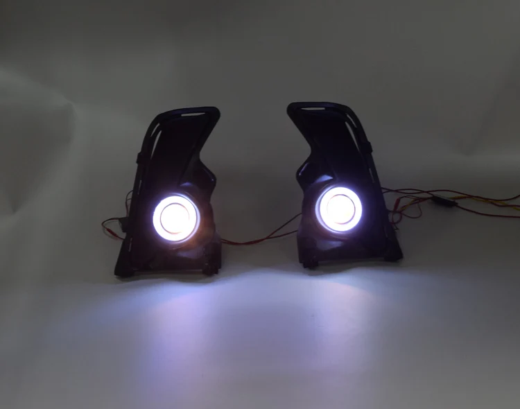 Для Toyota Highlander COB angel eyes/светодиодный DRL дневные ходовые огни/галогенные/ксенон, противотуманная фара/противотуманная фара
