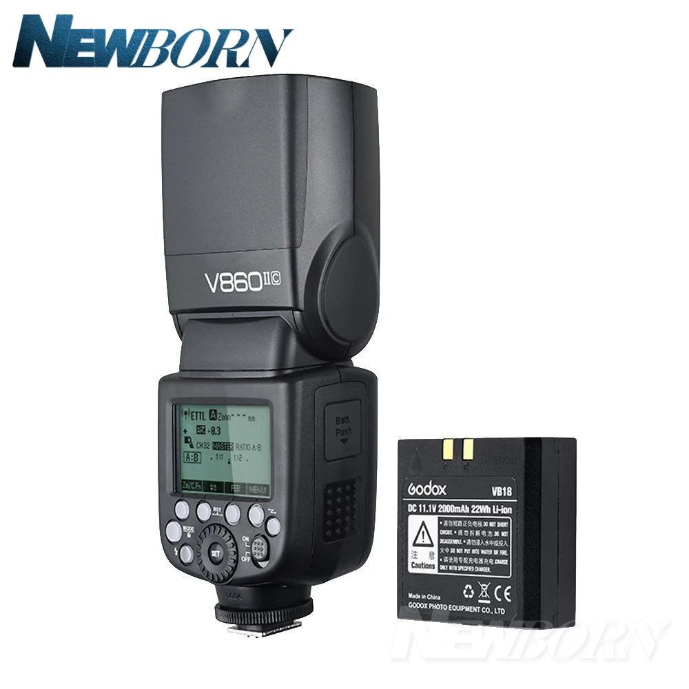 3x Godox V860IIC Speedlite GN60 HSS 1/8000s TTL Flash светильник + Xpro C беспроводной триггерный
