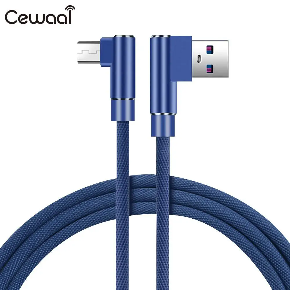 Micro USB зарядный кабель 1 2 3 м тканевый Плетеный для Andorid планшетного телефона в