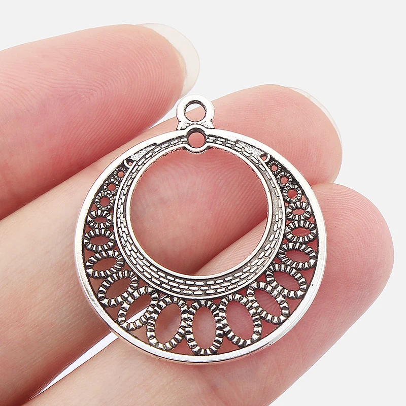 20 шт., круглые серьги-подвески в стиле «Бохо»