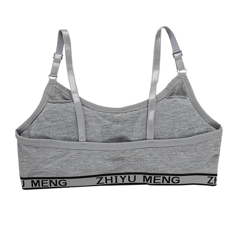 Young Girls bra And Panties Sets Cotton Teenagers Girls Lingerie+ Free Size Underwear Kids Puberty Training Bra Vest Panties 14Y