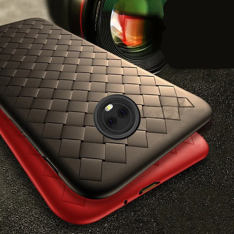 Для Motorola Moto G5S чехол G5S Plus 5," Роскошный деловой матовый тканый мягкий чехол из ТПУ для Motorola Moto E4 Plus чехол для телефона